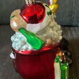 Christopher Radko Santa in Bathtub Twas the Night After Ornament Bath Body Works